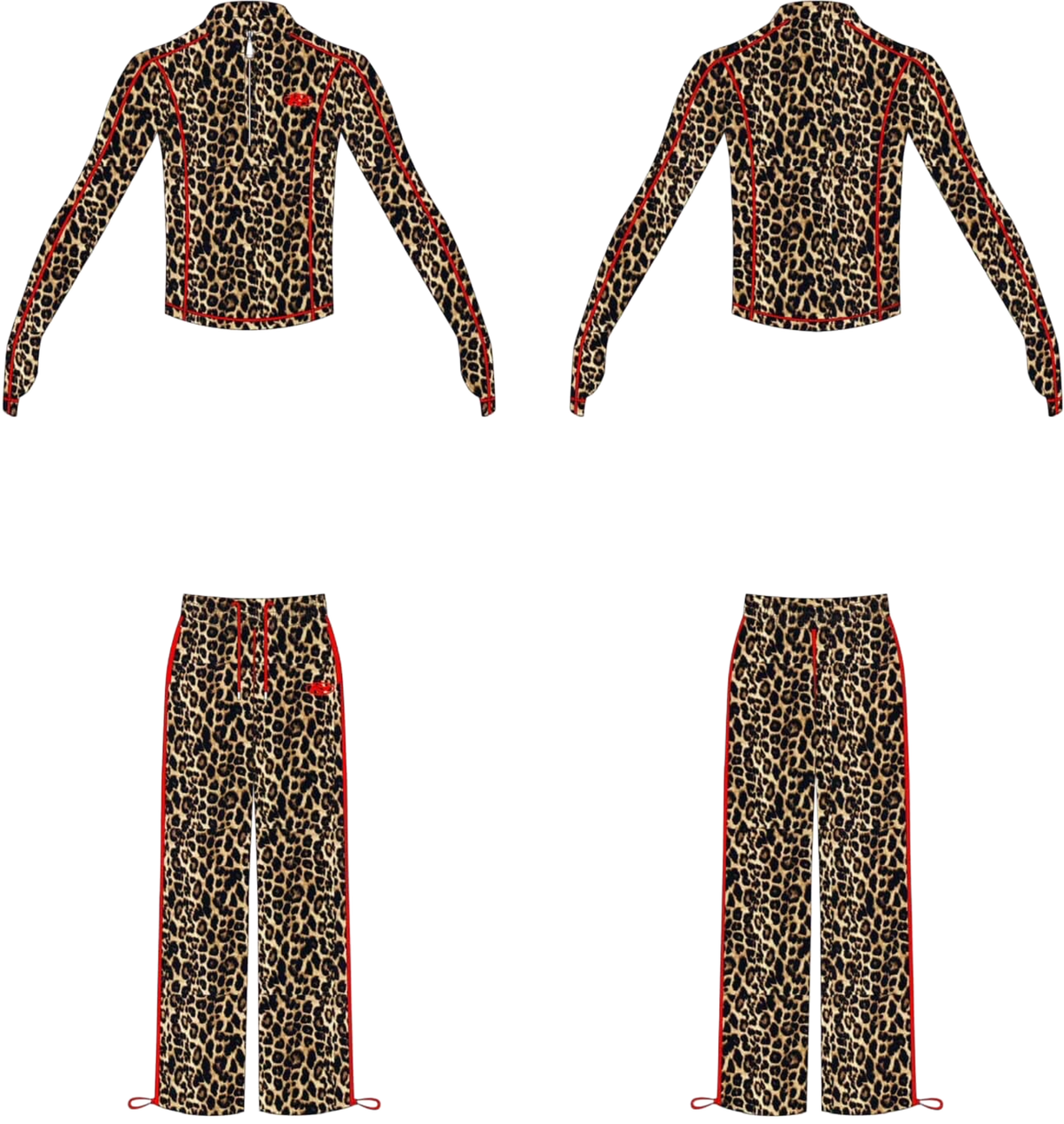 Leopard Lounge Set