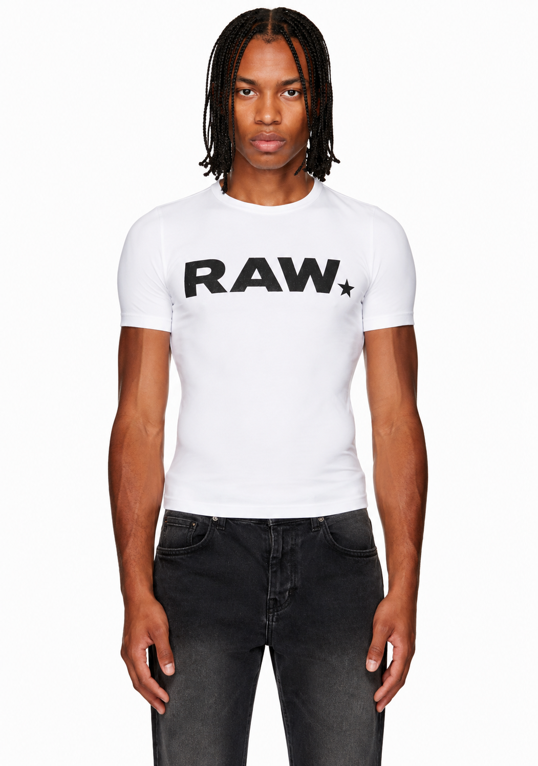 RAW-STAR FITTED TEE
